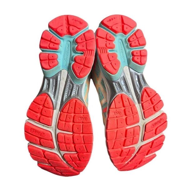 Asics Gel-Flux Athletic Lace Up Running Shoes Womens T3D9N Blue Pink 8 - Picture 5 of 8